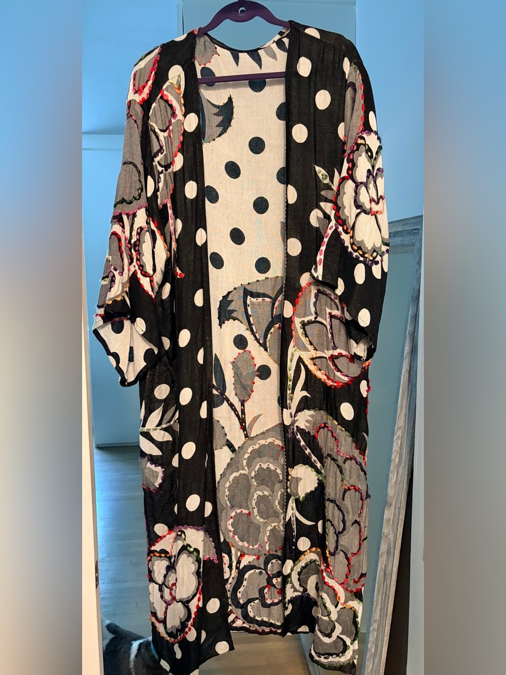 Versatile Lightweight Hand Crafted Bohemian Kimono Duster OS